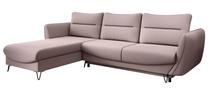 Kampinė sofa Silva Gojo 101, rožinė sp., kairinė, 201 x 276 cm x 100 cm