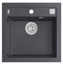 Кухонная мойка Alveus Formic 20, гранит, 51 см x 52 см x 20 см, черный цв.