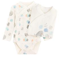 Pikkade varrukatega beebi body, vaba aja, imikutele Cool Club CCB2801058-00, kreemjasvalge, 56 cm, 2 tk
