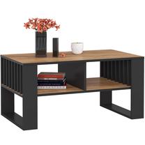 Kavos staliukas Akord Rockford, ruda sp./juoda sp., 53 cm x 92 cm x 45 cm