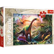 Пазл Trefl Dinosaur Country 16277, 41 см x 27.5 см, 100 шт., многоцветный