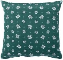 Декоративная подушка Home4you Holly Edelweiss, белый цв./зеленый цв., 45 см x 45 см