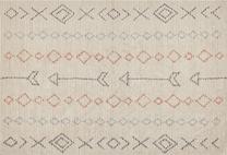 Ковер комнатные Beliani Dispur, черный цв./oранжевый цв./бежевый цв., 200 см x 140 см