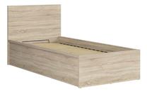 Lova viengulė Tetrix B, 90 x 200 cm, šviesiai ruda, be čiužinio, su grotelėmis