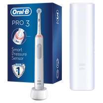 Elektrinis dantų šepetėlis Oral-B PRO3 3500, balta sp.