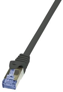 Laidas Logilink CAT 6a S/FTP RJ-45 8P8C, RJ-45 8P8C, 3 m, juoda sp.