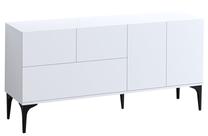 Консольный стол Kalune Design Glise DEC0023, белый цв./черный цв., 35 см x 150 см x 75 см