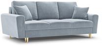 Sofa-lova Micadoni Home Moghan Velvet, žydra sp., 235 x 100 cm x 88 cm