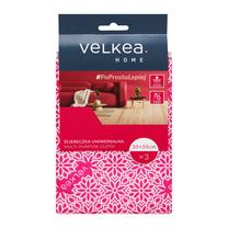 Šluostė, universali Velkea, įvairių spalvų, mikropluoštas, 3 vnt.