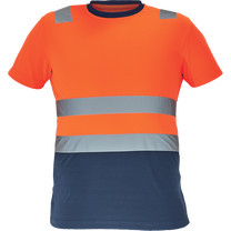 T-krekls vīriešu Cerva Monzon HV, oranža krās./tumši zils krās., 3XL izmērs