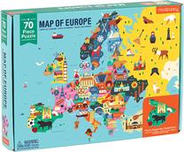 Dėlionė Mudpuppy Map Of Europe MP51943, 43.8 cm x 55.8 cm, 70 vnt., įvairių spalvų