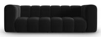 Sofa Micadoni Home Lupine Velvet, juoda sp., 228 x 87 cm x 70 cm
