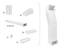 Plokščias ortakis Electrolux M2CKCF01, balta sp., 120 cm