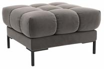 Pufas Cosmopolitan Design Bali Bluvel 13, šviesiai pilka sp., 60 cm x 60 cm x 41 cm