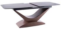 Stalas išskleidžiamas Modern Dolce Ceramic, pilka sp./riešuto sp., 180 - 240 cm x 95 cm x 76 cm