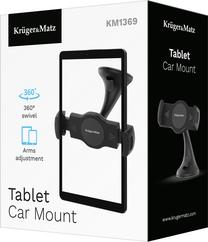 Auto planšetdatora turētājs Kruger&Matz KM1369, 10 ", melna krās.