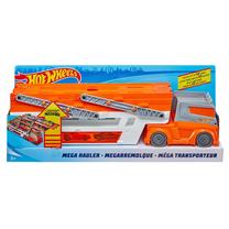 Žaislinis automobilių vilkikas Mattel Hot Wheels Mega Hauler Vehicle FTF68, oranžinė sp.