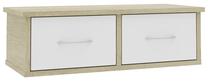 Sieninė lentyna VLX Chipboard 800590, ąžuolo sp./balta sp., 18.5 cm x 26 cm x 60 cm
