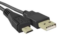 Vads Qoltec Micro USB / USB USB 2.0 A male, Micro USB 2.0 B male, 0.1 m, melna krās.