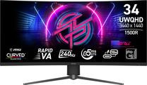 Monitorius MSI MPG 346CQRF X24, Rapid VA, 240 Hz, UWQHD, 34"