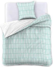 Patalynės užvalkalų komplektas DecoKing Ducato Clarissa, balta/mint, 140 x 200 cm