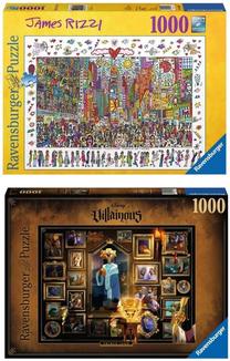 Dėlionė Ravensburger James Rizzi/ Prince John 19069+15024 2 pcs 791569, 70 cm x 50 cm, 2000 vnt., įvairių spalvų