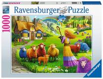 Dėlionė Ravensburger The Happy Sheep Yarn Shop 1694, 50 cm x 70 cm, 1000 vnt., įvairių spalvų