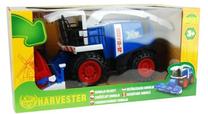 Žaislinis kombainas Dromader Farm Harvester Combine JS Classic S70C 10603840, mėlyna sp.