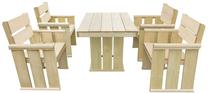Lauko baldų komplektas VLX 5 Piece Outdoor Dining Set