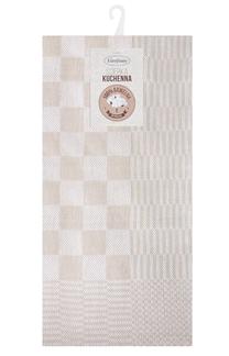 Virtuvinių rankšluosčių rinkinys SCB2-01, balta sp./smėlio sp., 70 cm x 50 cm, 2 vnt.