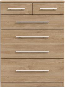Komoda Forte PRUK222-D127, rusva sp., 95 cm x 41.6 cm x 69.9 cm