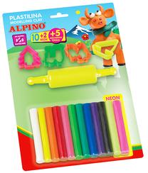 Plastilinas Alpino 1ADP000052, 0.200 kg, 12 vnt.