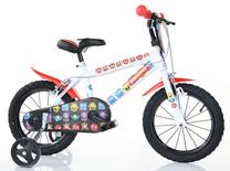 Vaikiškas dviratis Bimbo Bike 77323, balta sp./raudona sp., 16"