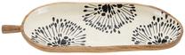 Serviravimo lėkštė Amadeus Leaf Nala, 50 cm x 3 cm, 17 cm, Balta sp./Juoda sp./Rusva sp.
