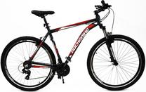 Dviratis kalnų Rocksbike, 29 ", 22" rėmas, juoda sp./raudona sp./pilka sp.