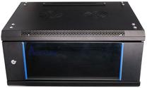 Serverikapp Extralink Wall cabinet 4U black glass door, 600 cm x 450 cm x 280 cm