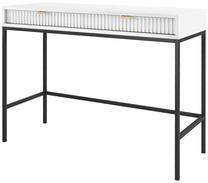 Konsoles galds Piaski Nova T104, balta krās., 104 cm x 50 cm x 77 cm