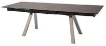 Valgomojo stalas išskleidžiamas MC Akcent Tobago, antracito sp./nerūdijančiojo plieno sp., 180 - 260 cm x 95 cm x 77 cm