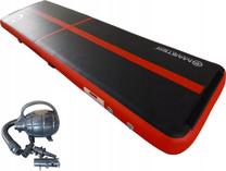 Надувные спортивные матрасы Master Airtrack, черный цв./красный цв., 400 см x 100 см x 20 см