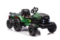 Bērnu elektriskais traktors Hatis, pelēka krās./tumši zaļa krās.