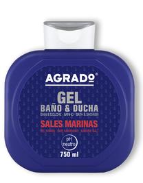 Kūno prausimosi želė Agrado Marine Salt Sales Marinas, 750 ml