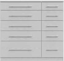Komoda Forte PRUK221L-D125, balta sp., 95 cm x 41.6 cm x 99.9 cm