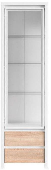 Vitrina Kaspian REG1W2S, ruda, 56 cm x 40.5 cm x 200.5 cm