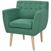 Krėslas VLX Fabric 244068, žalia sp., 59 cm x 70 cm x 74 cm