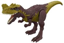 Фигурка-игрушка Mattel Jurassic World Strike Attack Genyodectes Serus HLN65, 17.7 см, коричневый цв./зеленый цв.