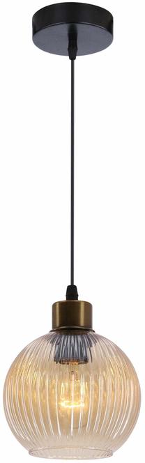 Светильник потолочный Candellux Lighting Valor 31-51530, E27, 1 x 40 Вт, янтарный цв. / черный цв.