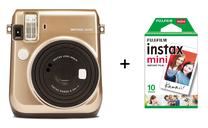 Momentinis fotoaparatas Fujifilm Instax Mini 70 Michael Kors limited edition + FUJIFILM Instax Mini Film (Glossy) (Color) 10, aukso sp.