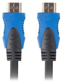 Laidas Lanberg HDMI V2.0 4K HDMI 19 pin male, HDMI 19 pin male, 1.8 m, mėlyna sp.
