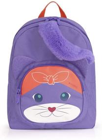 Bērnu mugursoma Gabol Fauna Cat, violeta krās., 32 cm x 25 cm x 11 cm