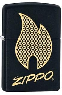 Šķiltava Zippo Lighter 29686, melna krās./dzeltena krās.